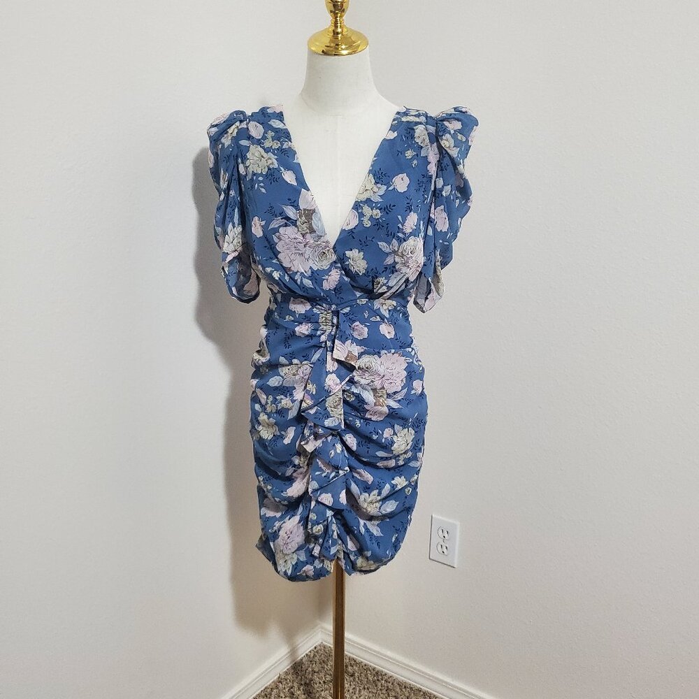 The clothing company blue floral dress